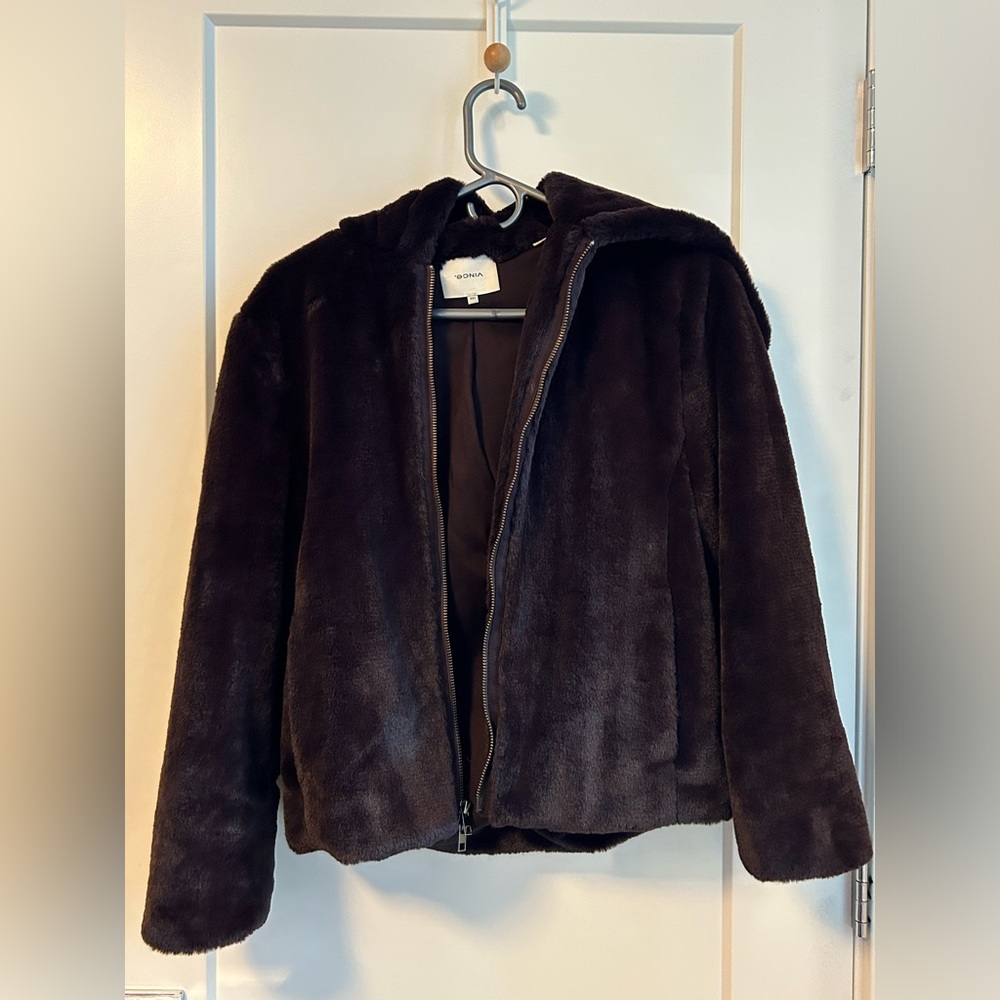 Vince Super Soft Faux Fur Jacket XS